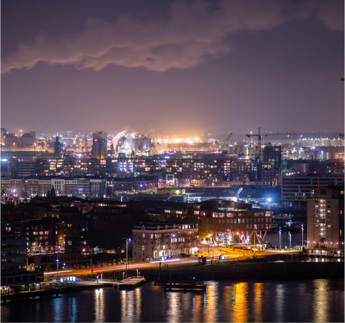 Bild vom Industriehafen Amsterdam